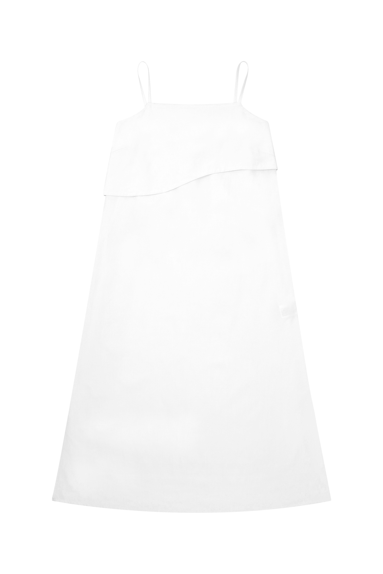 BUCKLE SLEEVELESS DRESS-white, 혜영킴, HYEYEONG KIM designer brand