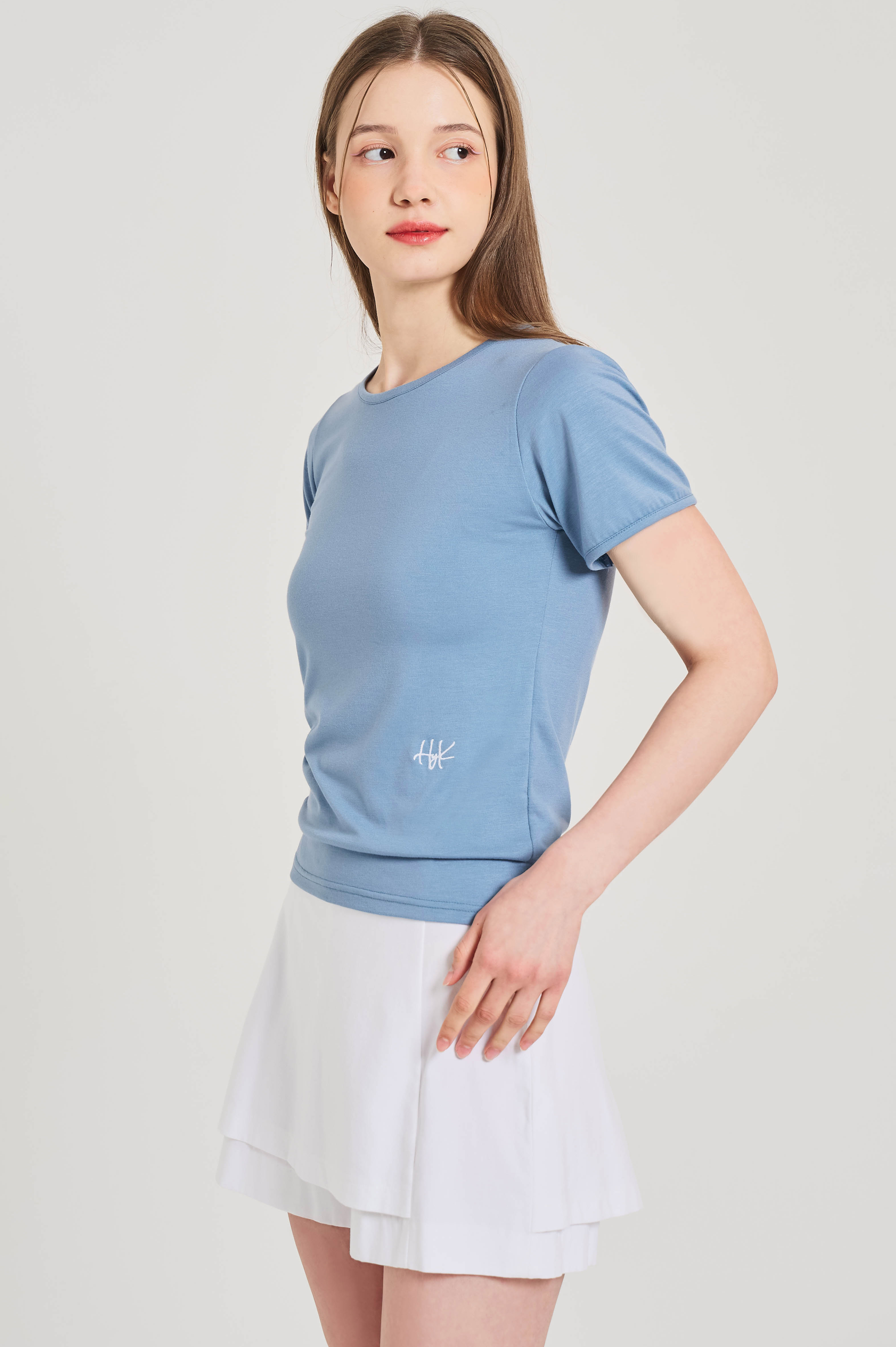 LOGO T-SHIRT-blue, 혜영킴, HYEYEONG KIM designer brand